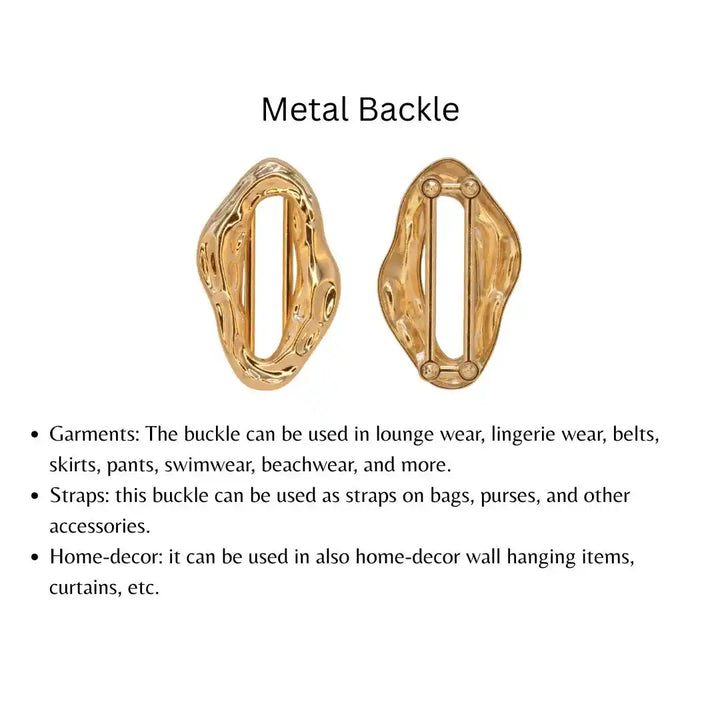 Organic Shaped Gold Buckle