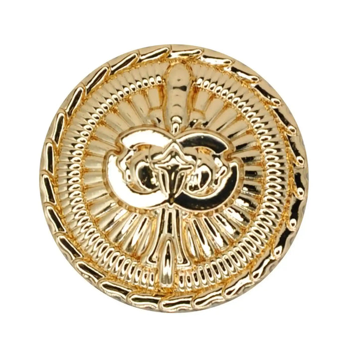 Fleur-de-Lis Medallion Button | 15mm(24L), 18mm(28L) & 23mm(36L)