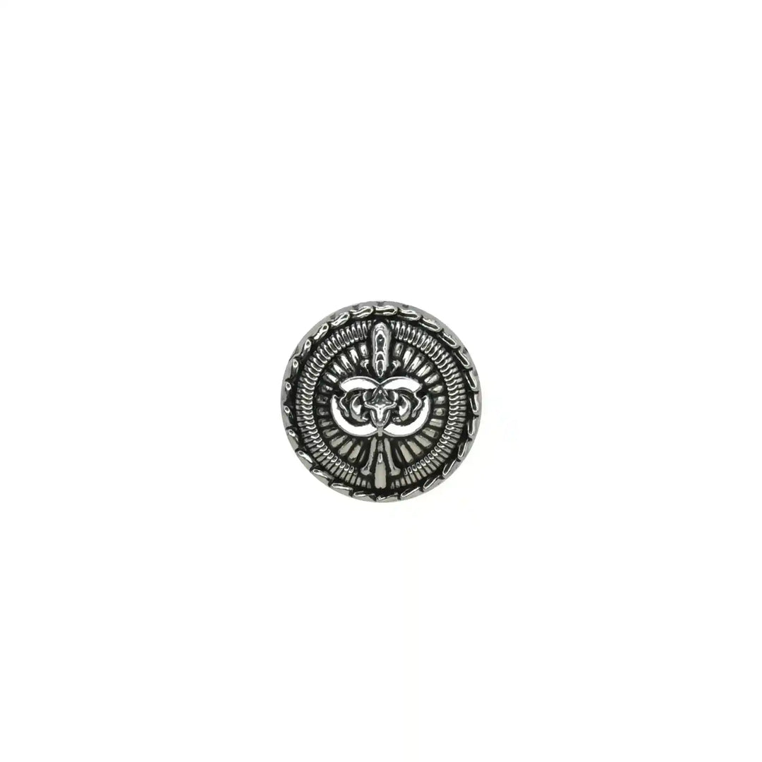 Fleur-de-Lis Medallion Button | 15mm(24L), 18mm(28L) & 23mm(36L)