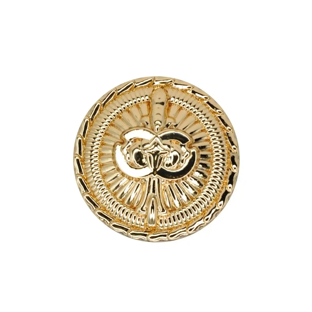 Fleur-de-Lis Medallion Button | 15mm(24L), 18mm(28L) & 23mm(36L)