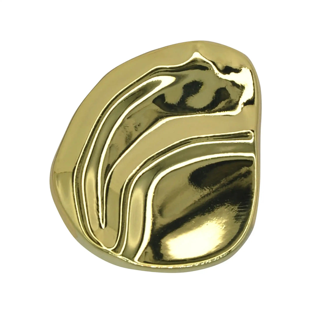 Organic Shape Hammered Button | 15mm(24L), 18mm(28L) & 23mm(36L)