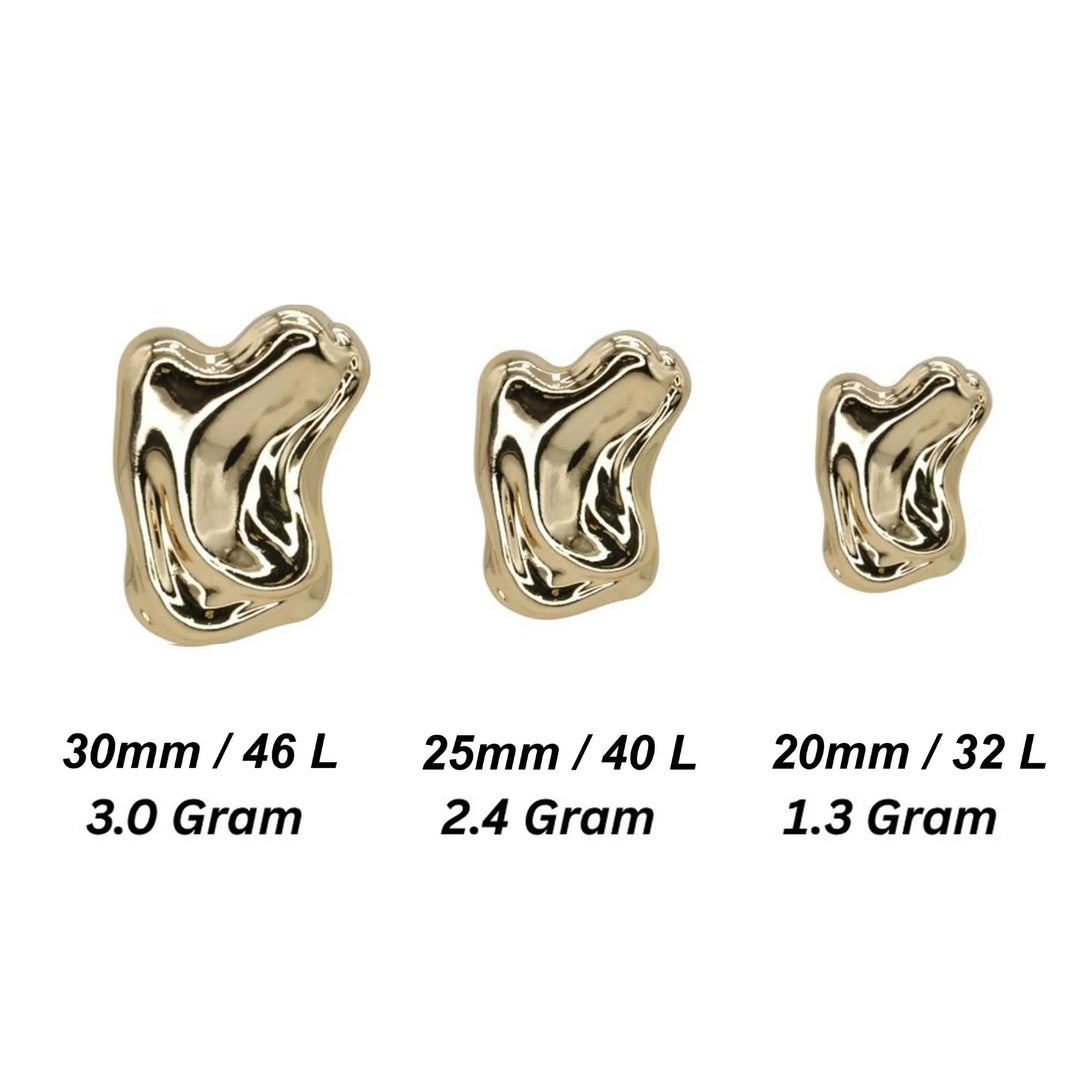 Irregular Shape Metal Buttons | 20mm(35L), 24mm(38L) & 38mm(60L)