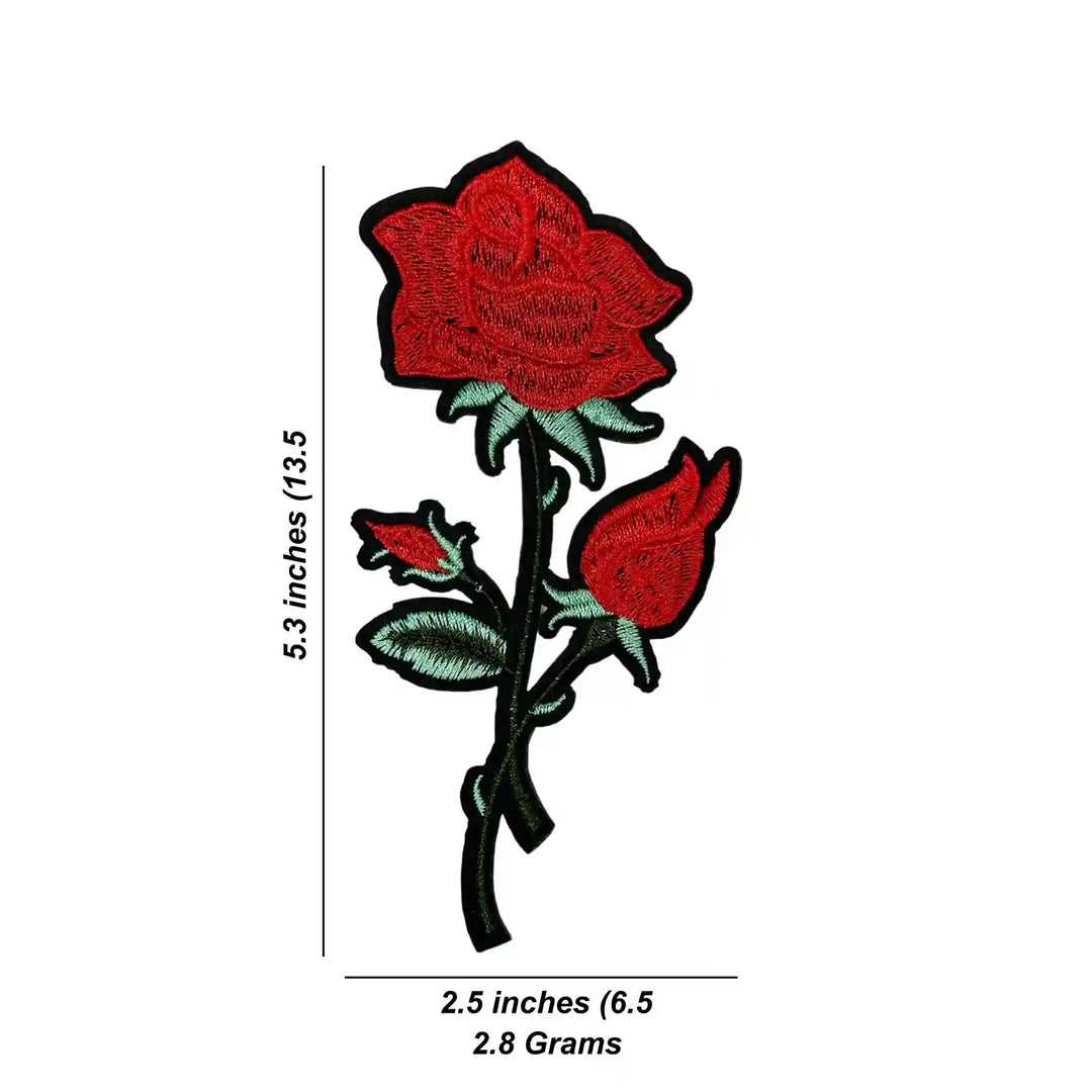 Ani Accessories Rose Embroidered Patch for Kurti