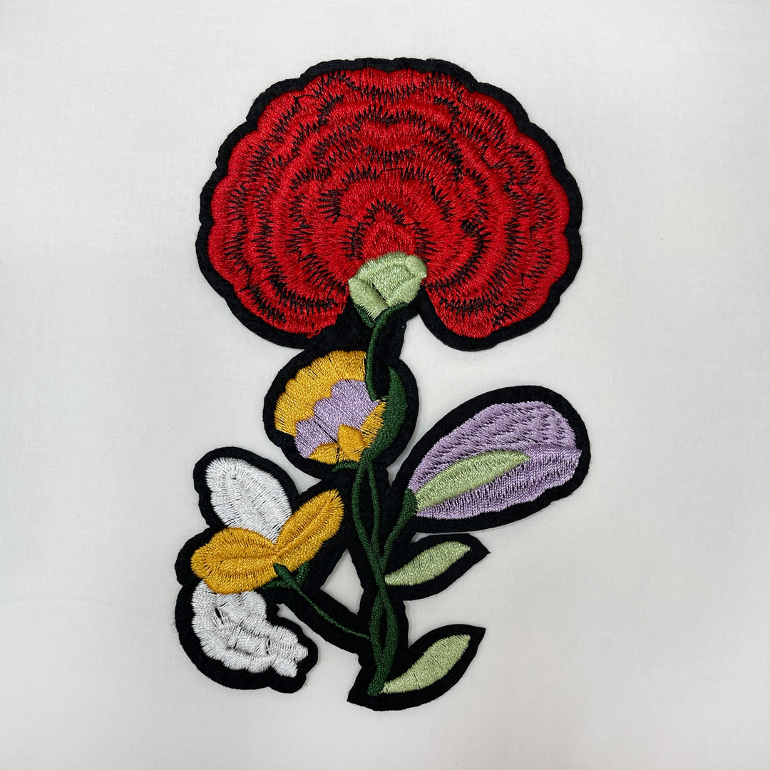 Unique Blossom Design Sew Patch