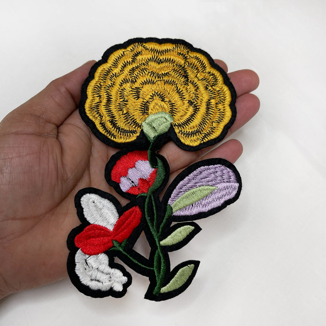 Unique Blossom Design Sew Patch