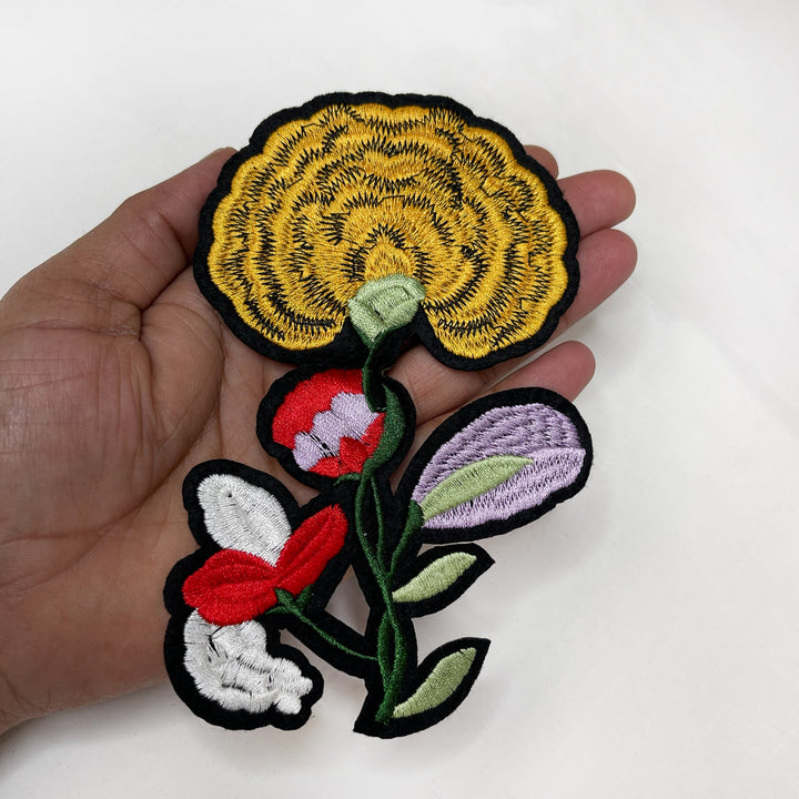 Unique Blossom Design Sew Patch