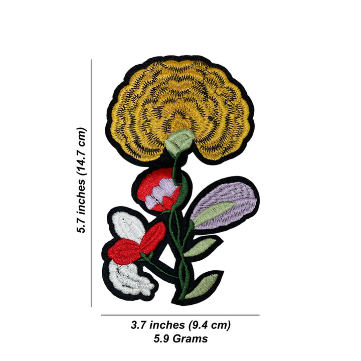 Unique Blossom Design Sew Patch