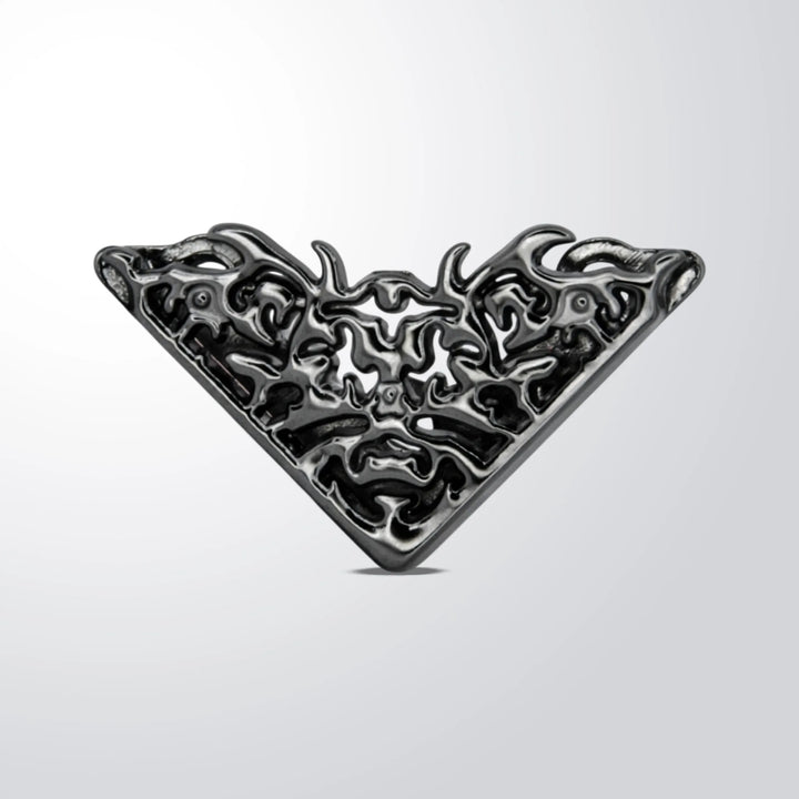 Black Flame- Triangle Shaped Collar Tips