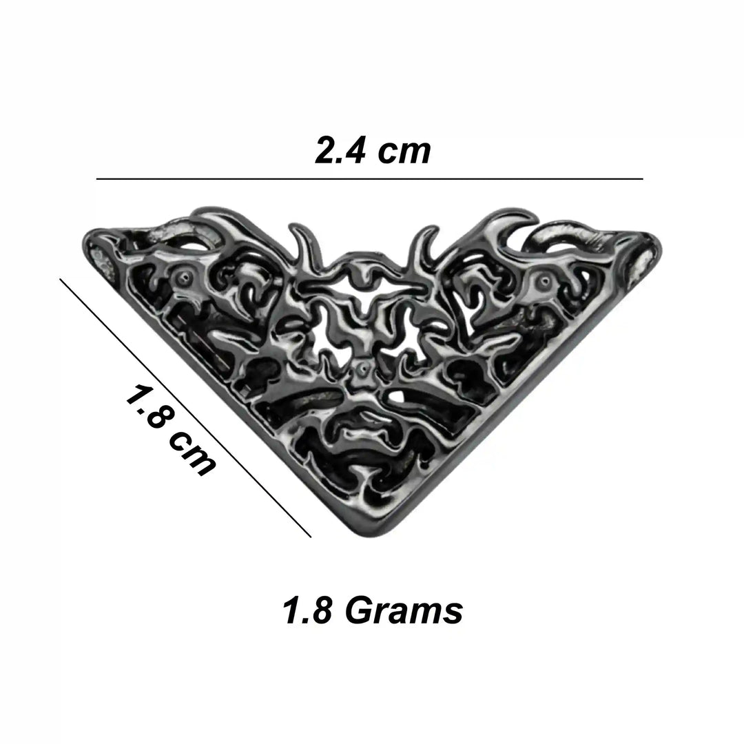 Black Flame- Triangle Shaped Collar Tips