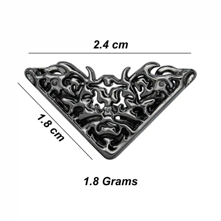 Black Flame- Triangle Shaped Collar Tips