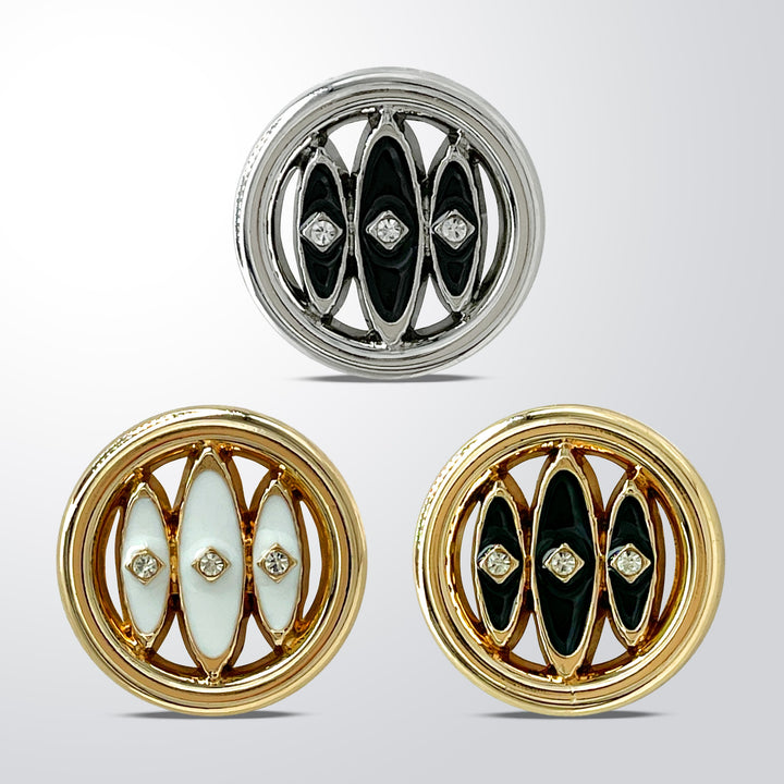 Shivay Eye Design Metal Button | 18mm(28L), 20mm(32L) & 23mm(36L)