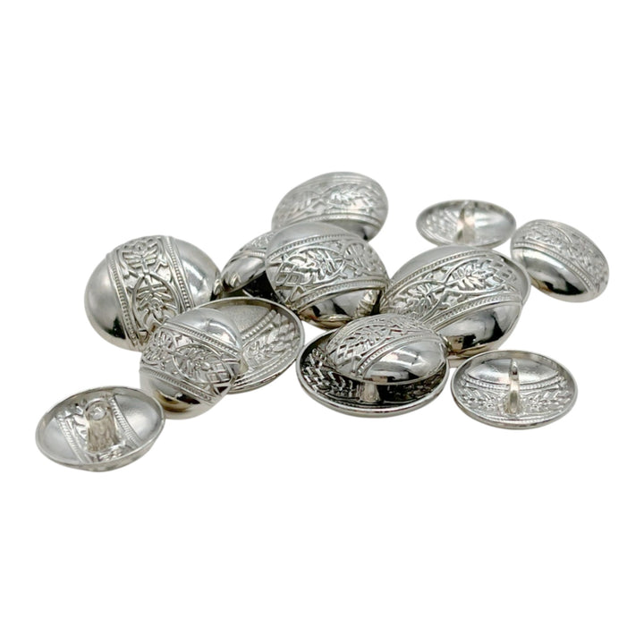Etched Design Metal Buttons | 18mm(28L) & 23mm(36L)
