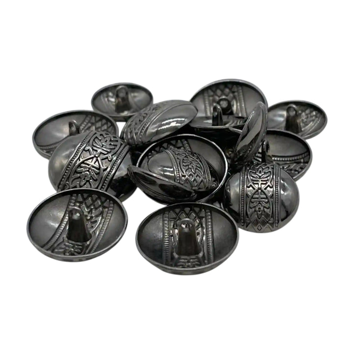 Etched Design Metal Buttons | 18mm(28L) & 23mm(36L)