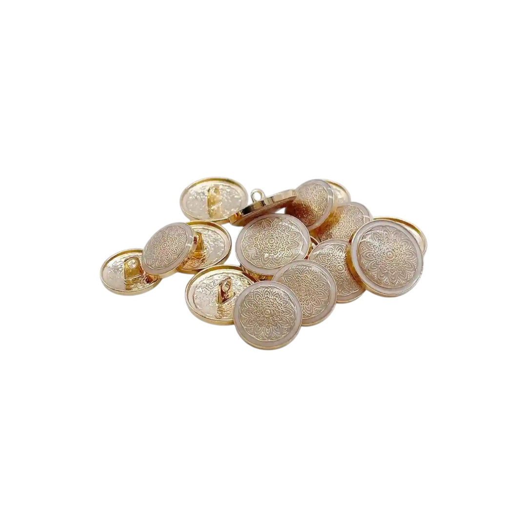 Mandala Shank Metal Button | 18mm(28L) & 21mm(34L)