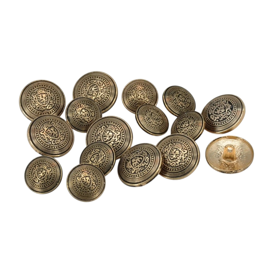 Crownshield Shank Metal Button | 18mm(28L) & 23mm(36L)