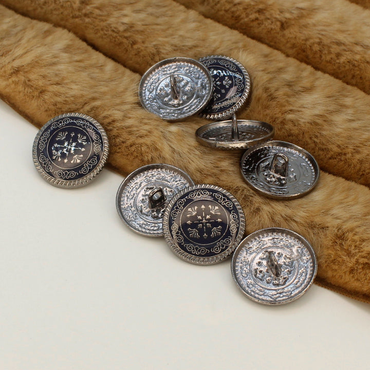 Ornate Snowflake Metal Buttons | 17mm(2L) & 22mm(34L)