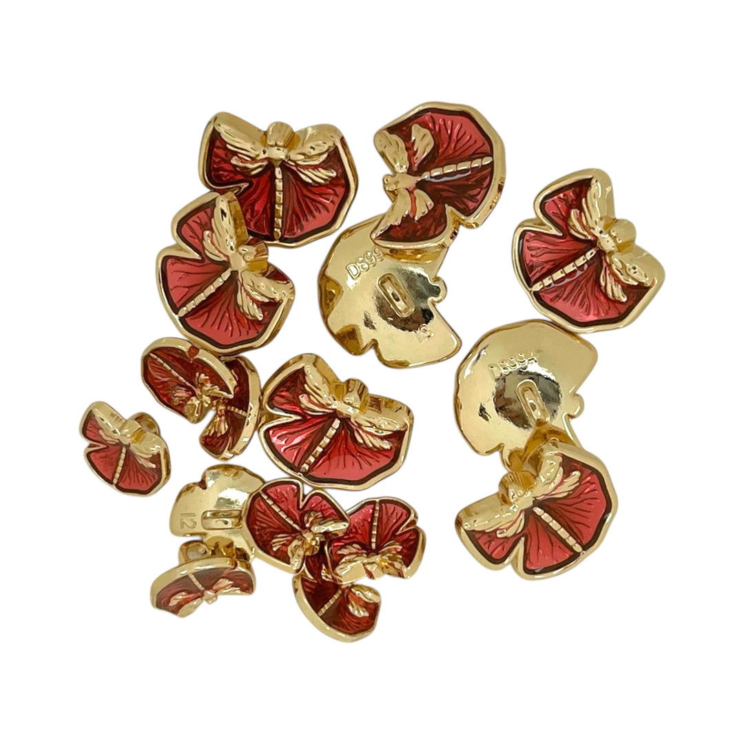 Dragonfly Shirt Metal Buttons | 12mm & 18mm