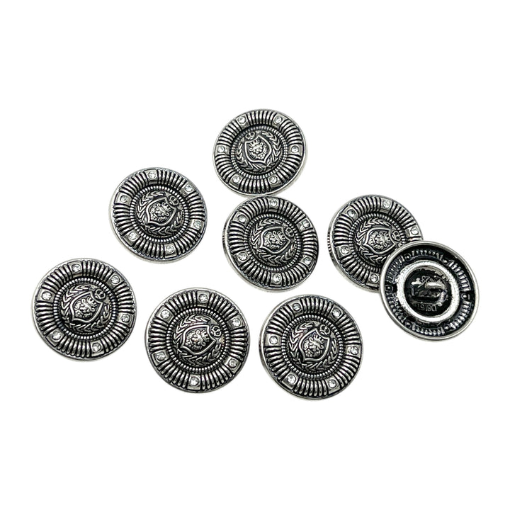 Heraldic Lion Crest Rhinestones Buttons | 15mm, 18mm & 23mm