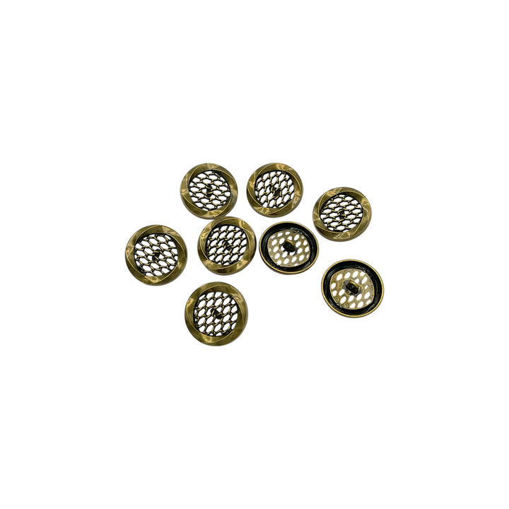 Honeycomb Metal Buttons | 15mm, 18mm & 23mm