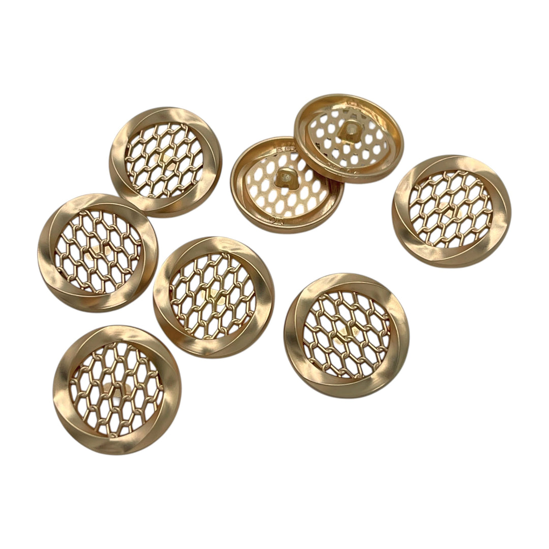 Honeycomb Metal Buttons | 15mm, 18mm & 23mm