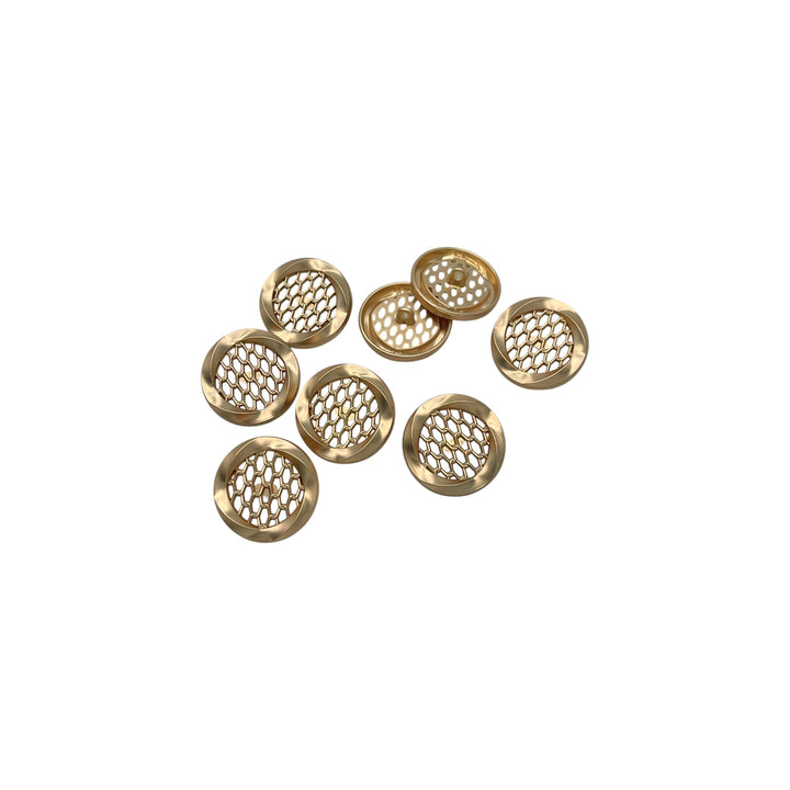 Honeycomb Metal Buttons | 15mm, 18mm & 23mm