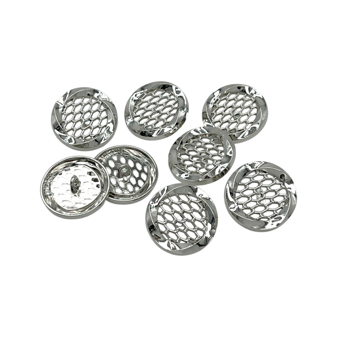 Honeycomb Metal Buttons | 15mm, 18mm & 23mm