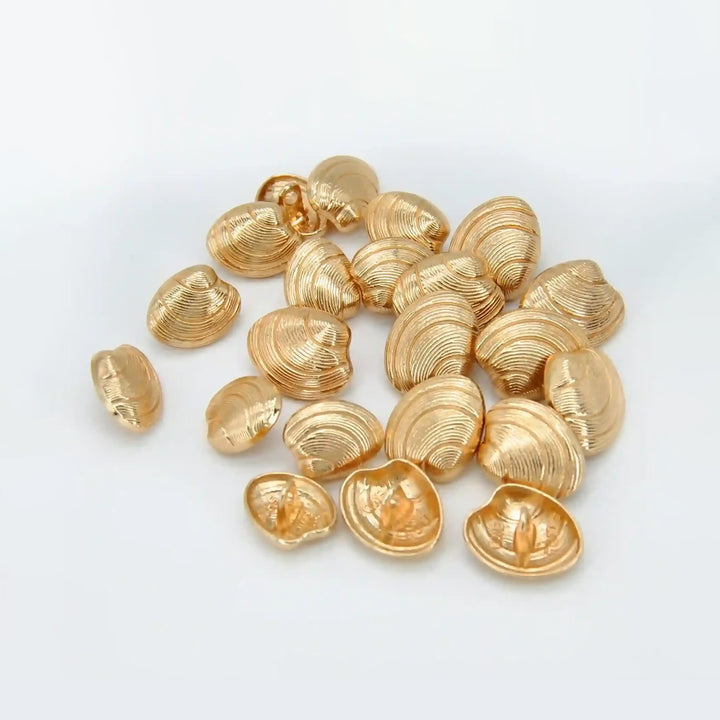 Seashell Metal Button | 15mm & 18mm
