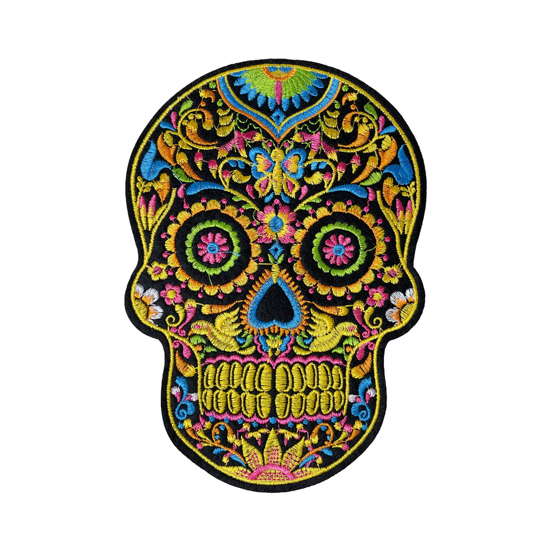 Multicolor Skull Hot Fix Patch