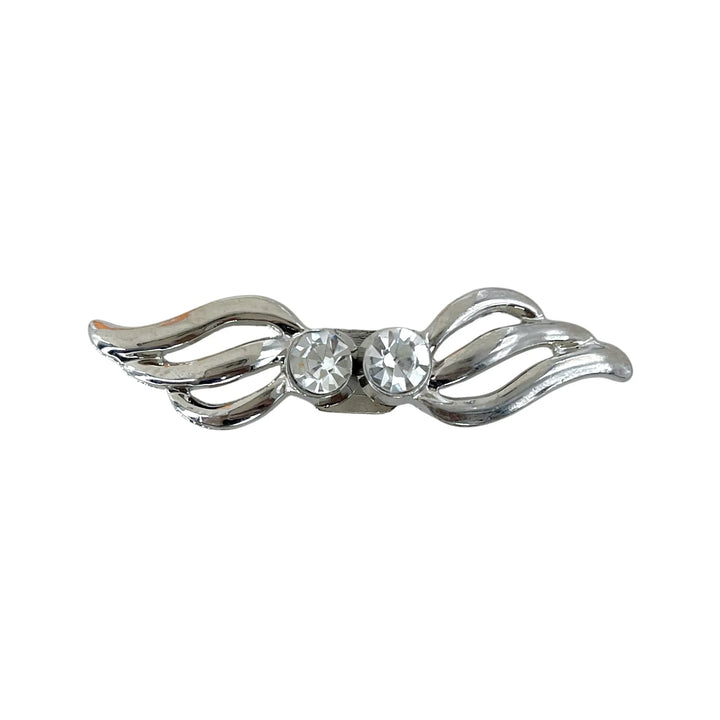 2 Pair | Wing Shape Rhinestone Frog Buttons