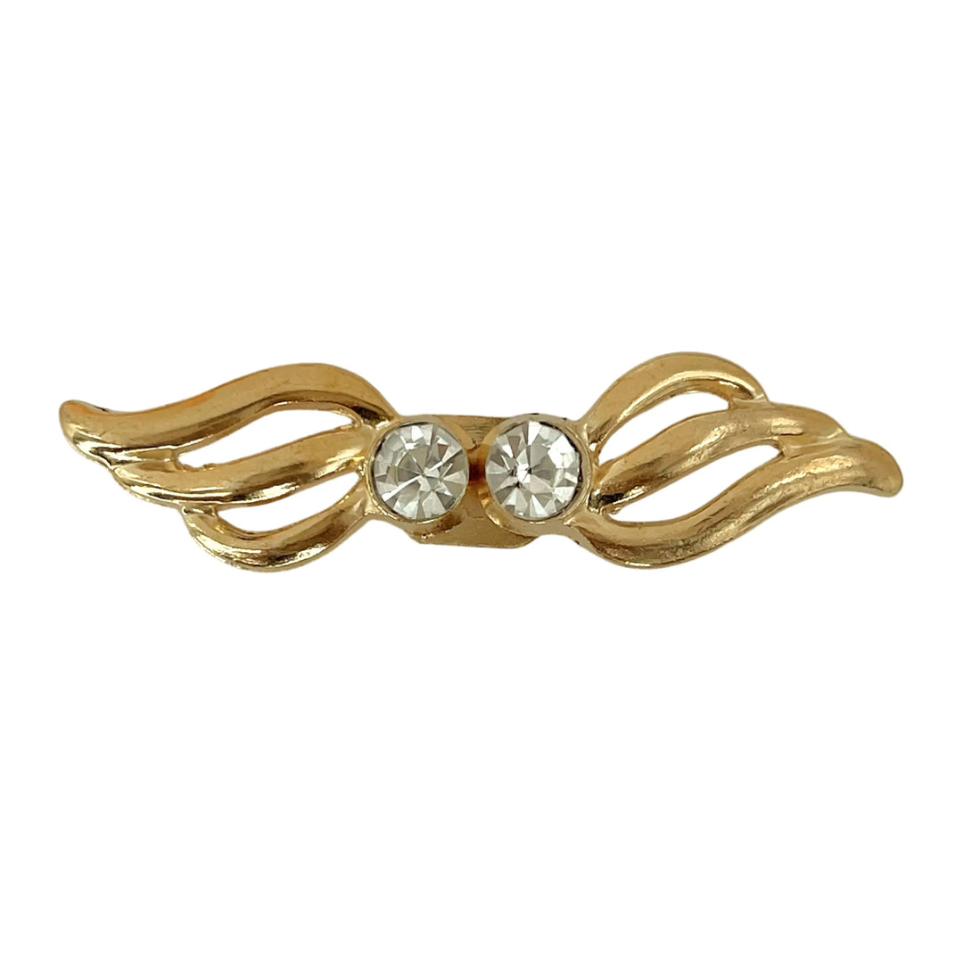 2 Pair | Wing Shape Rhinestone Frog Buttons