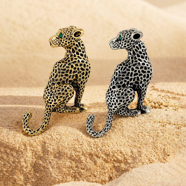 Spotted Leopard Statement Brooch
