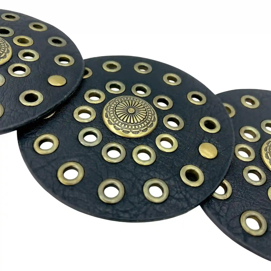 Big Metallic Disk Moroccan Boho Belt