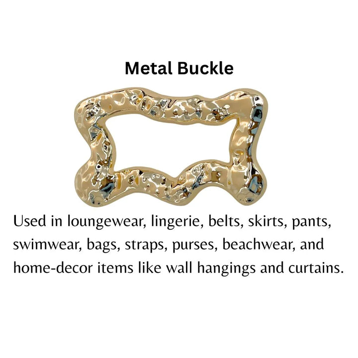 Textured Freeform Wave Buckle