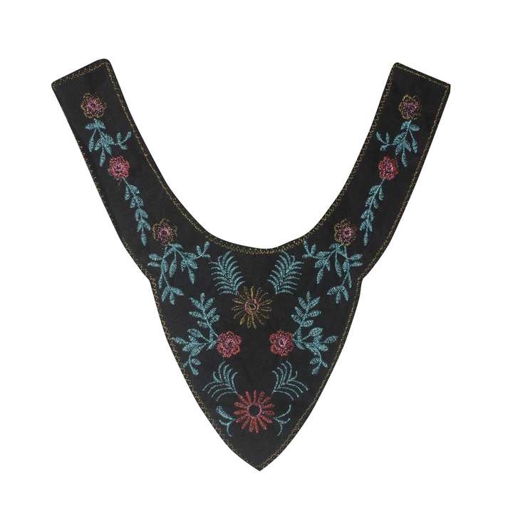 Royal Floral Round Shape Neckline