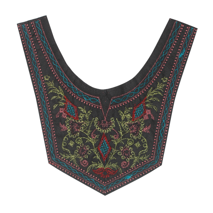 Leafy Labyrinth Ethnic Neckline