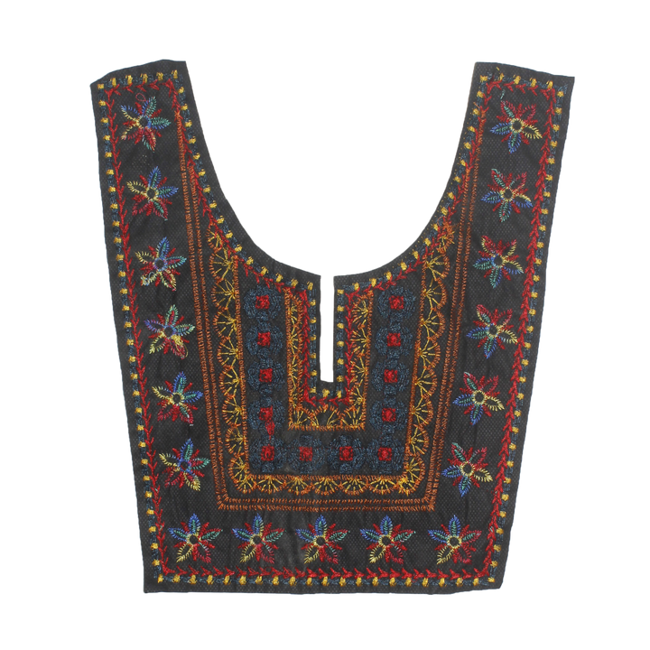 Elegant Multicolor Ethnic Neckline