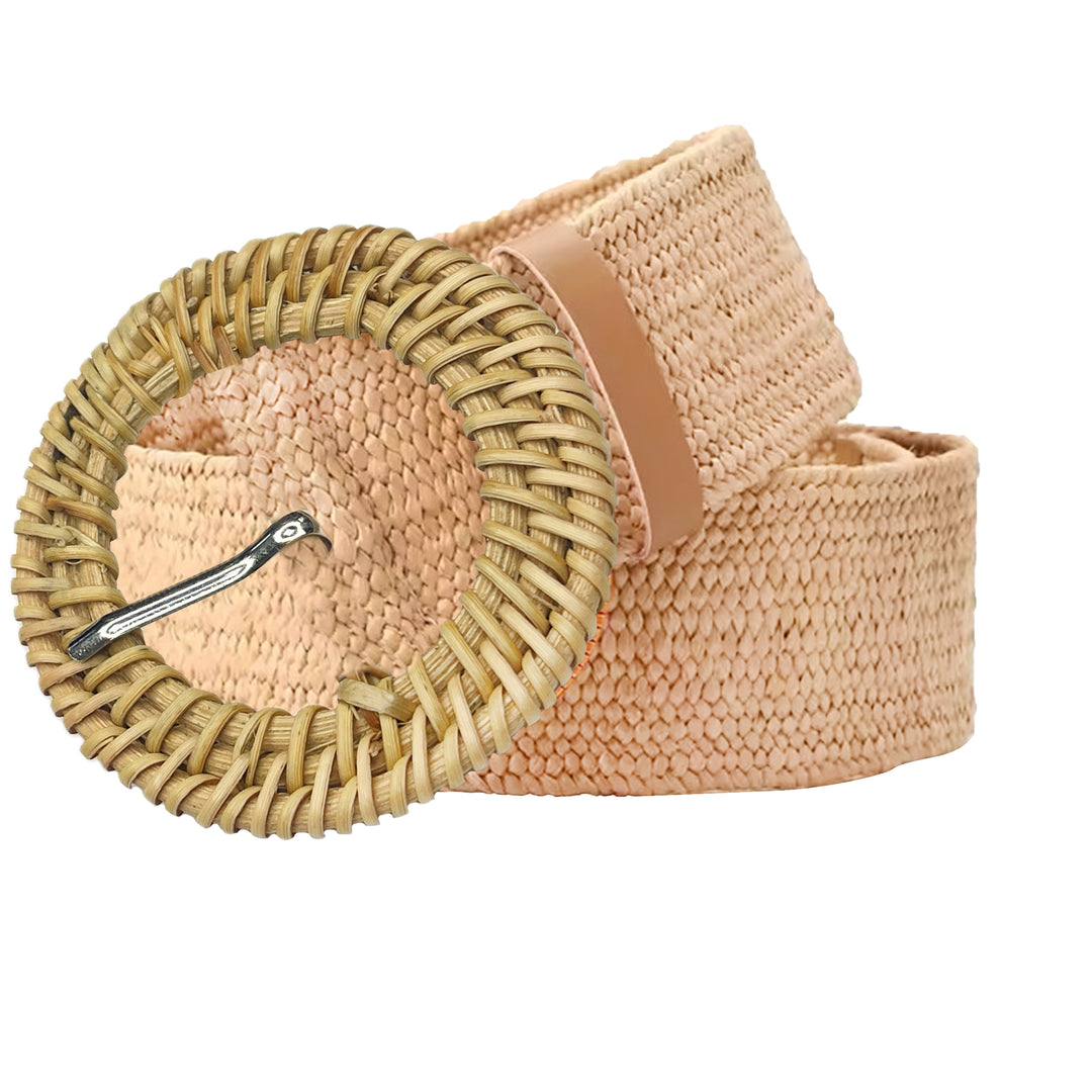 Prong Elegant Raffia Buckle