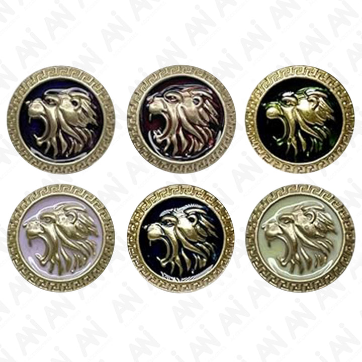 Royal Roars Lion Abs Shank Buttons