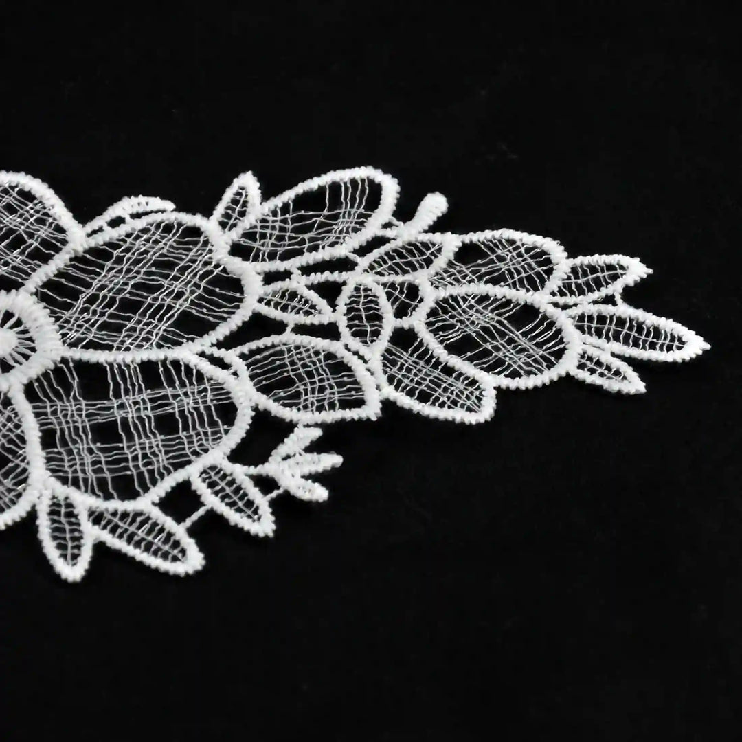 ANI Accessories close-up of the flowers and leaves on the floral side of the butterfly patch 