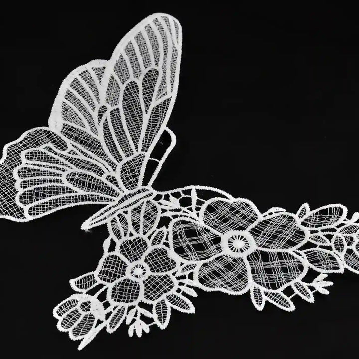ANI Accessories close-up of the fine mesh and vein lines on the butterfly wing 