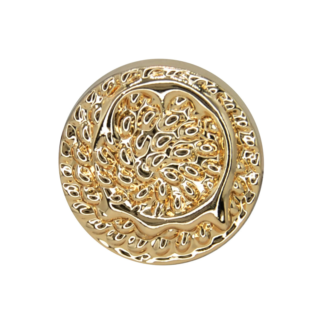 Hammered Circle Metal Button | 18mm (28L) & 23mm (36L)