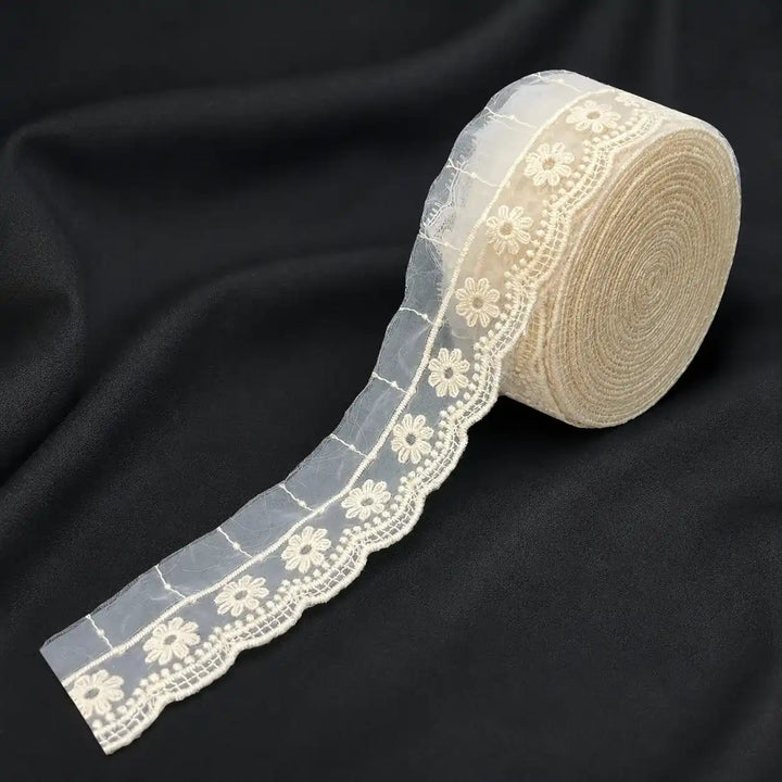 Daisy Organza Lace | 2 Meters | SKU-CE-7