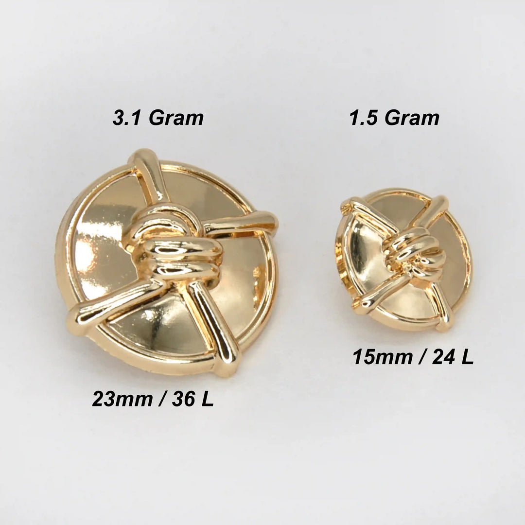 Cloverleaf Knot Button | 23mm & 15mm