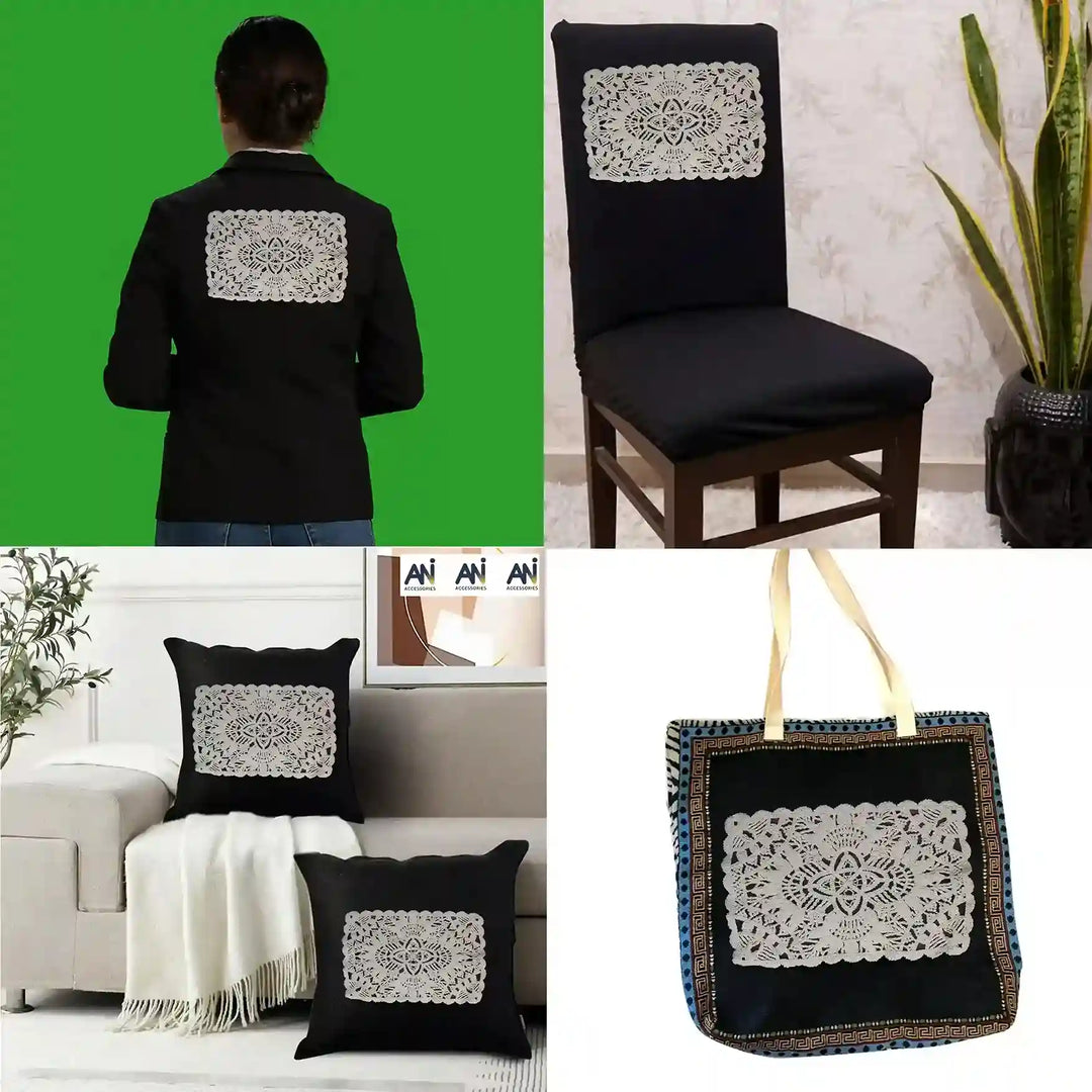 Rectangular Doily Appliqu Patch
