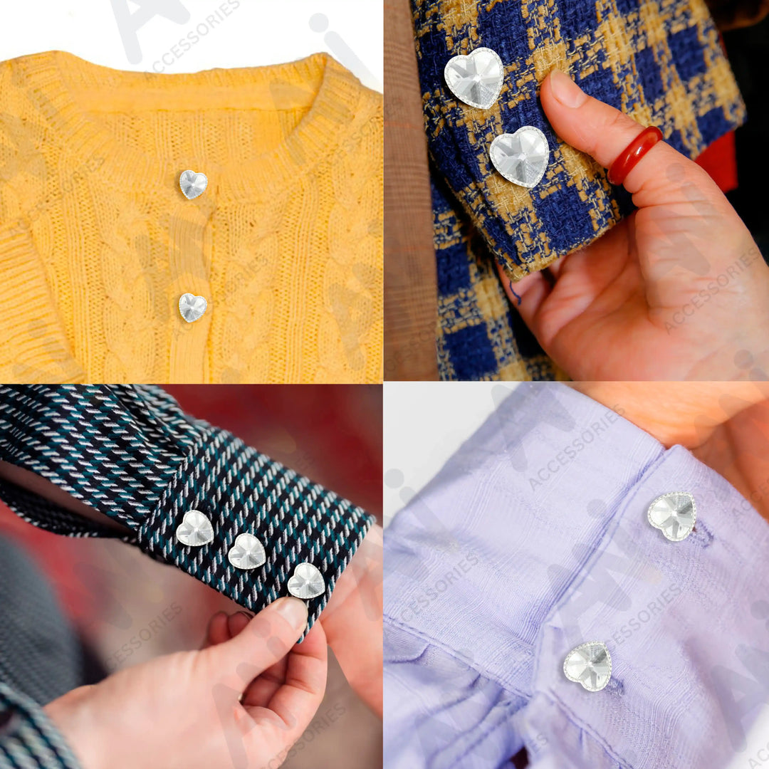 Heart Shape Shank Buttons | 17mm(27L)