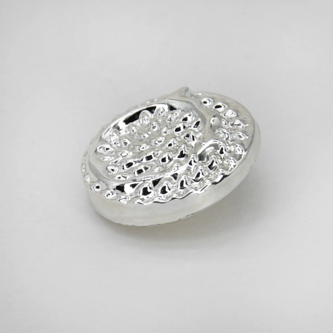 Hammered Circle Metal Button | 18mm (28L) & 23mm (36L)