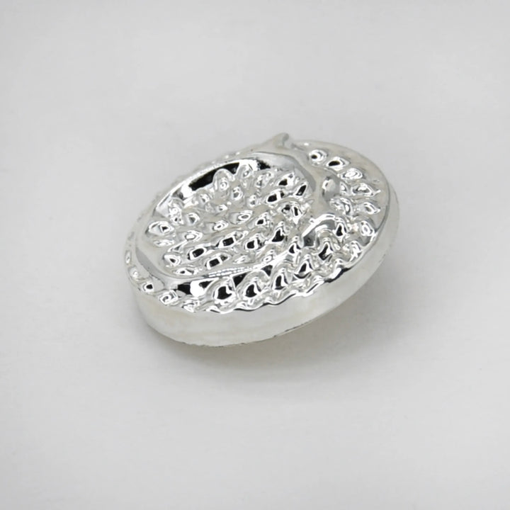 Hammered Circle Metal Button | 18mm (28L) & 23mm (36L)