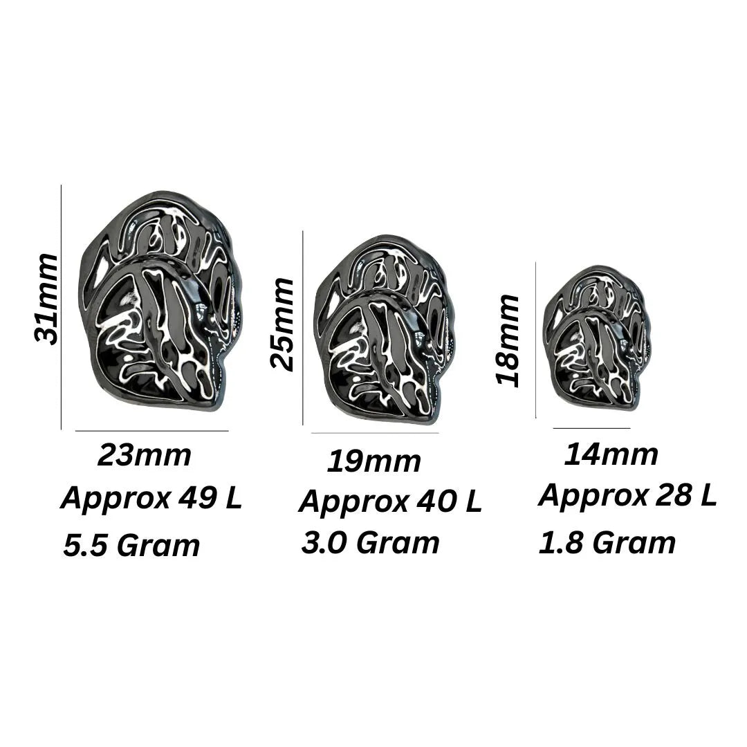 Organic Shape Hammered Buttons | 31mm, 25mm & 18mm