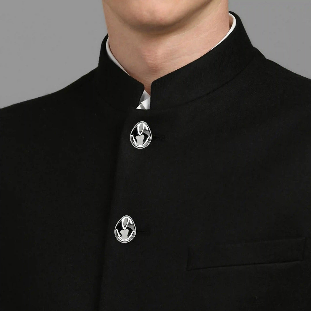 Bean Shape Metal Buttons |  20mm(32L), 25mm(40L) & 30mm(47L)