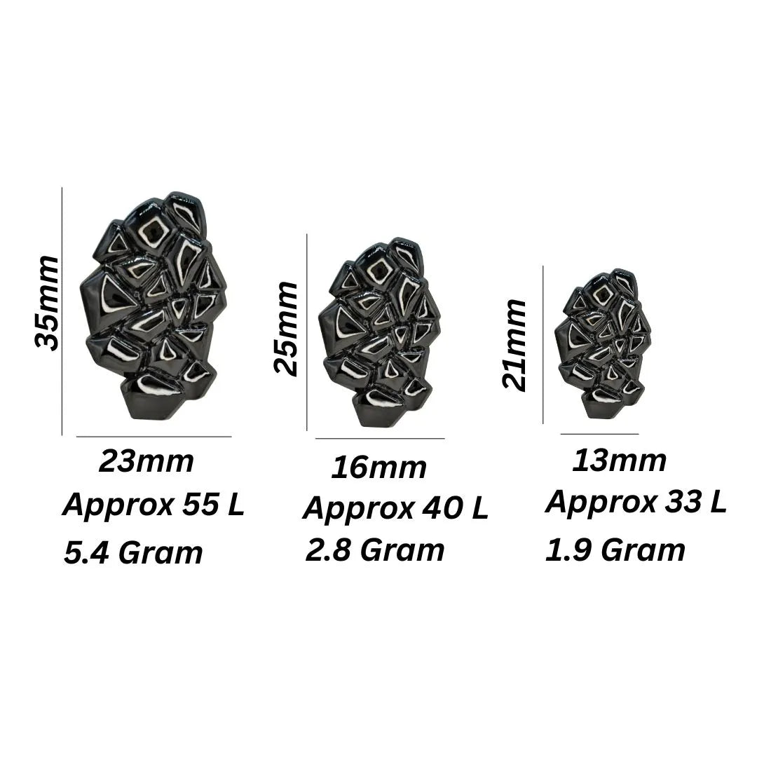 Mixed Pyramid Inspired Metal Buttons | 21mm(33L), 25mm(40L) & 35mm(55L)